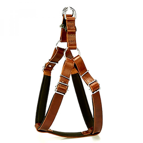 Doggie 1,5x40-45cm Konfor Ronin Deri Göğüs Tasması Brown | Köpek Göğüs Tasması
