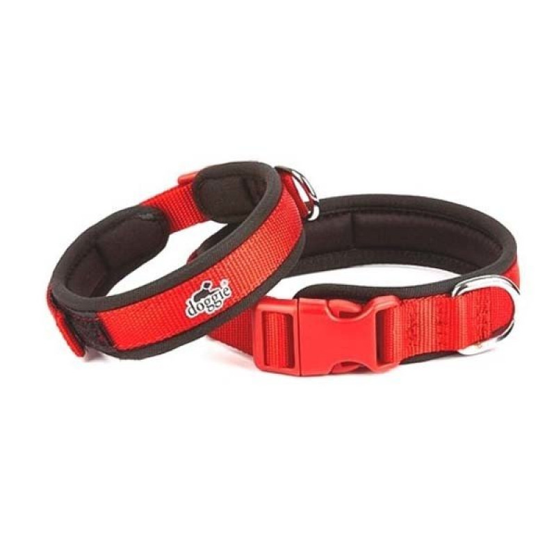 Doggie 1,5x40 Cm Havalı Dokuma Boyun Tasması Medium Kırmızı | Köpek Boyun Tasması Doggie 1,5x40 Cm Havalı Dokuma Boyun Tasması Medium Kırmızı | Köpek Boyun Tasması