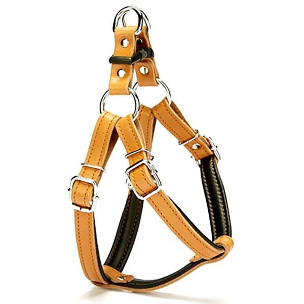 Doggie 1,5x45 Cm Fırstclass Deri Ronın Göğüs Tasması Small Camel | Köpek Göğüs Tasması