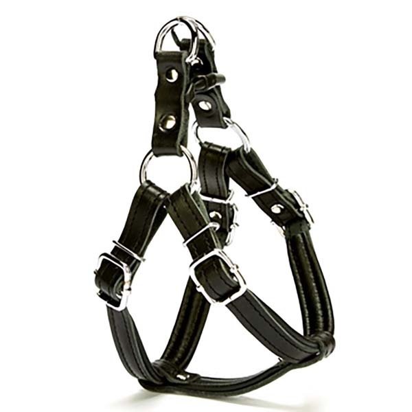 Doggie 1,5x45 Cm Fırstclass Deri Ronın Göğüs Tasması Xsmall Siyah | Köpek Göğüs Tasması