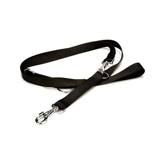 Doggie 2,5x120-190 Cm Çok Ayarlı Eğitimci Dokuma Gezdirme Siyah | Köpek Gezdirme Tasması