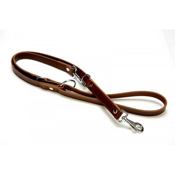 Doggie 2,5x120-190 Cm Eğitimci Çok Ayarlı Deri Gezdirme Brown | Köpek Eğitim Tasması