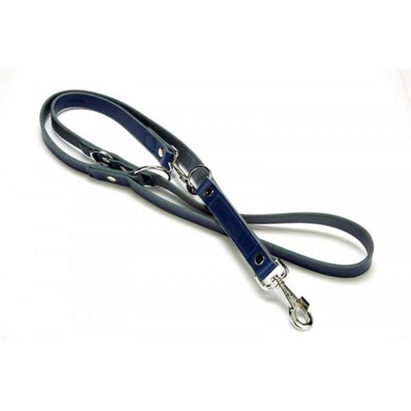Doggie 2,5x120-190 Cm Eğitimci Çok Ayarlı Deri Gezdirme Royalblue | Köpek Eğitim Tasması