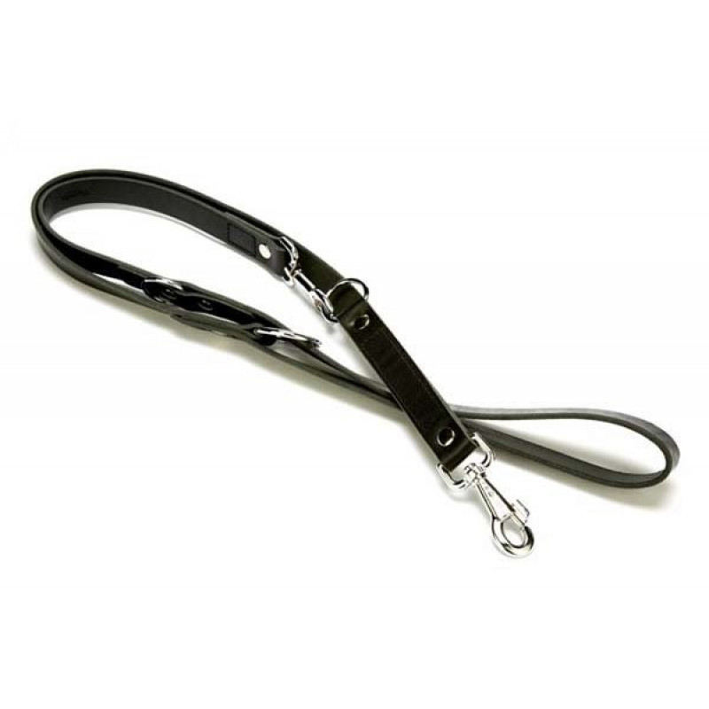 Doggie 2,5x120-190 Cm Eğitimci Çok Ayarlı Deri Gezdirme Siyah | Köpek Eğitim Tasması