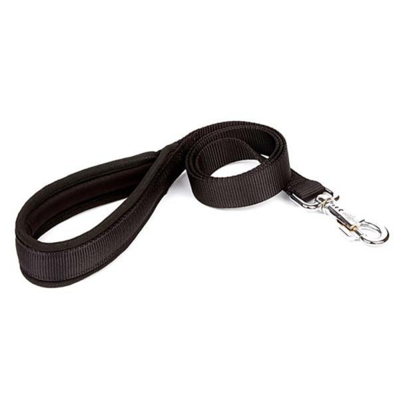 Doggie 2,5x120 Cm Polar Saplı Dokuma Gezdirme Kayışı Black | Köpek Gezdirme Tasması