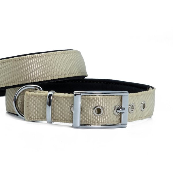 Doggie 2,5x37-45 Cm Elit Dokuma Boyun Tasması Haki Medium | Köpek Boyun Tasması