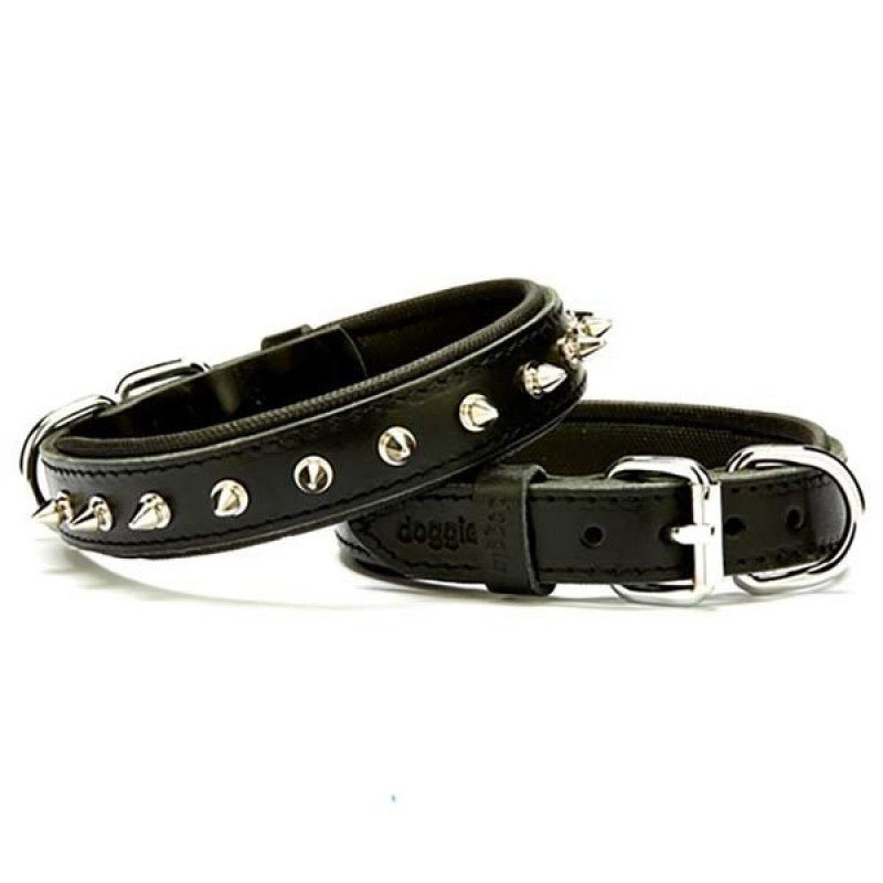 Doggie 2.5x45 Cm Comfort Deri Çivili Boyun Tasması Medium Siyah | Köpek Boyun Tasması Doggie 2.5x45 Cm Comfort Deri Çivili Boyun Tasması Medium Siyah | Köpek Boyun Tasması