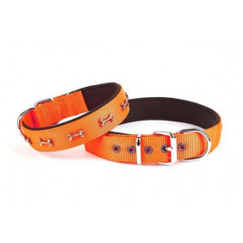 2,5x45 Cm Comfort Dokuma Kemikli Boyun Tasması Medium Turuncu | Köpek Boyun Tasması 2,5x45 Cm Comfort Dokuma Kemikli Boyun Tasması Medium Turuncu | Köpek Boyun Tasması