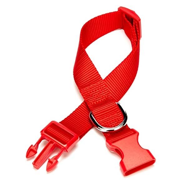 Doggie 2,5x50 Cm Classic  Dokuma Boyun Tasması Medium Kırmızı | Köpek Boyun Tasması