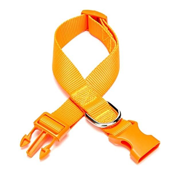 Doggie 2,5x50 Cm Classic  Dokuma Boyun Tasması Medium Turuncu | Köpek Boyun Tasması