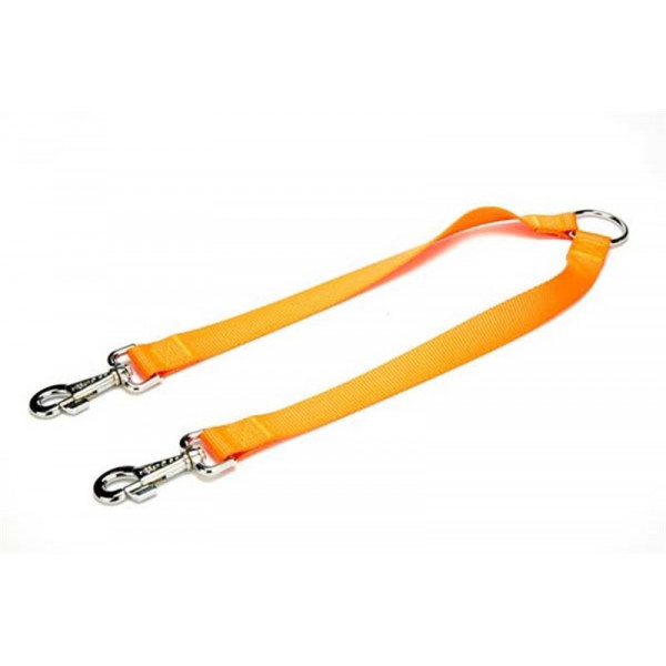 Doggie 2,5x70-60 Cm Dokumadan Çift Köpek Gezdirme Kayışı Turuncu | Köpek Gezdirme Tasması