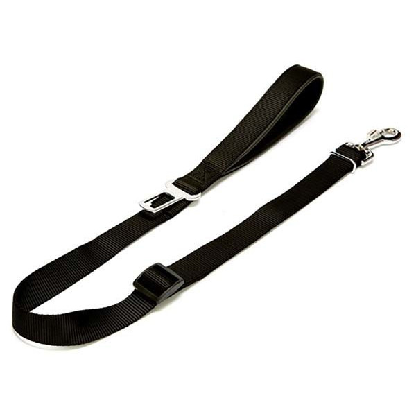 Doggie 2,5x80-120 Cm Emniyet Kemerli Dokuma Gezdirme Black | Köpek Gezdirme Tasması