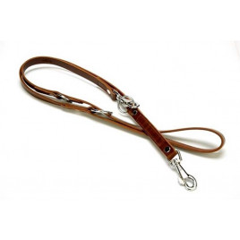 2x120-190 Cm Eğitimci Çok Ayarlı Deri Gezdirme Brown | Köpek Eğitim Tasması