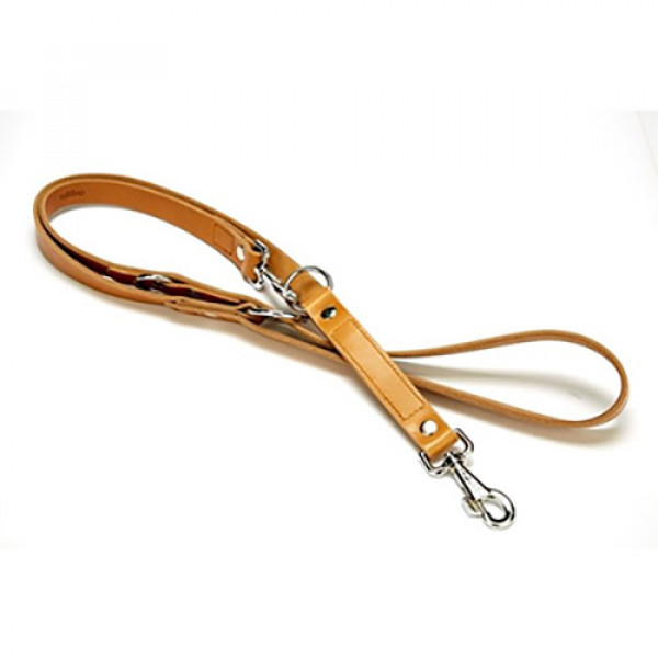 Doggie 2x120-190 Cm Eğitimci Çok Ayarlı Deri Gezdirme Camel | Köpek Eğitim Tasması
