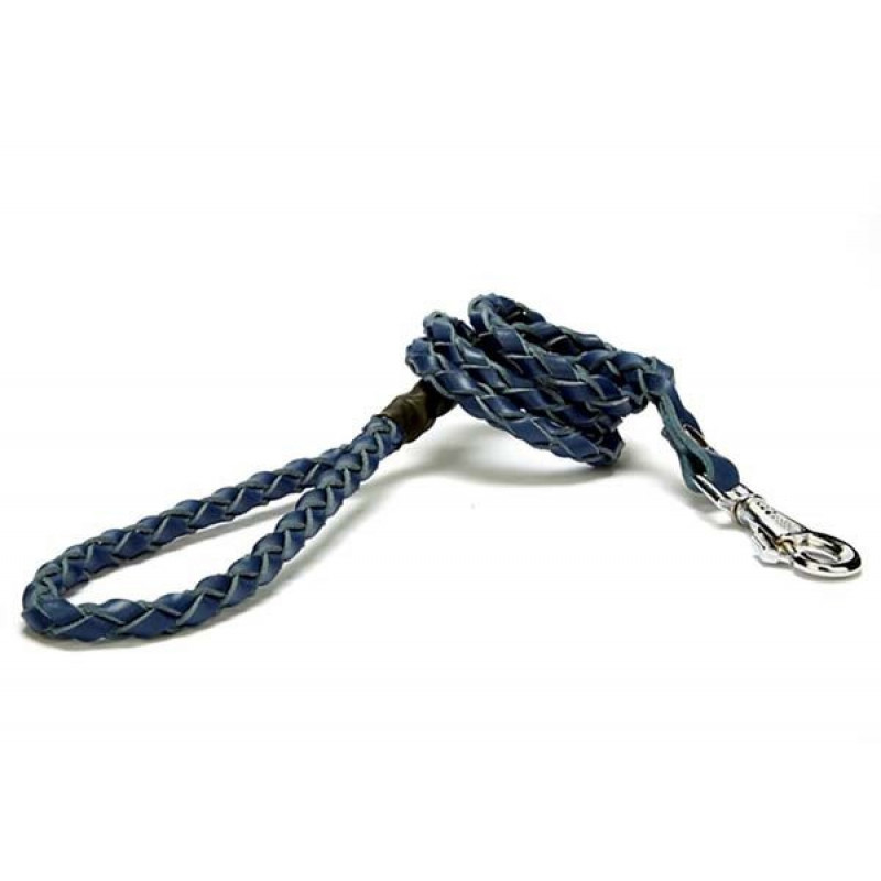 Doggie 2x140 Cm Örgülü Deri Gezdirme Tasması Medium Mavi | Köpek Gezdirme Tasması Doggie 2x140 Cm Örgülü Deri Gezdirme Tasması Medium Mavi | Köpek Gezdirme Tasması