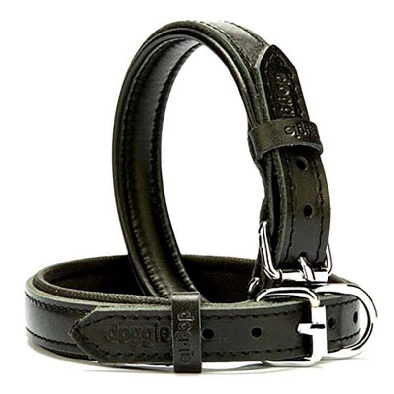 Doggie 2x30-35 Cm Yumuşak Pedli Firstclass Deri Boyun Tasma Siyah | Köpek Boyun Tasması Doggie 2x30-35 Cm Yumuşak Pedli Firstclass Deri Boyun Tasma Siyah | Köpek Boyun Tasması