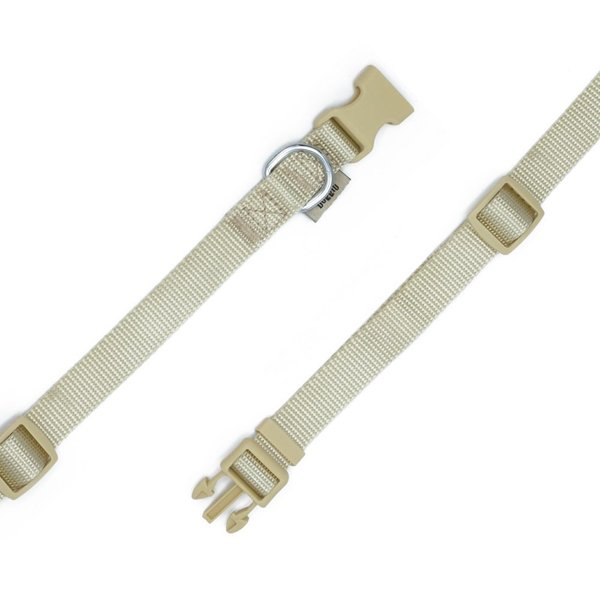 Doggie 2x30-45 Cm Klasik Dokuma Boyun Tasması Haki Medium | Kedi Boyun Tasması