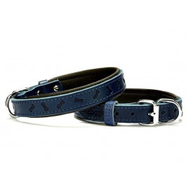 2x40 Cm Comfort Deri Kemik Desenli Boyun Tasması Medium Mavi | Köpek Boyun Tasması 2x40 Cm Comfort Deri Kemik Desenli Boyun Tasması Medium Mavi | Köpek Boyun Tasması
