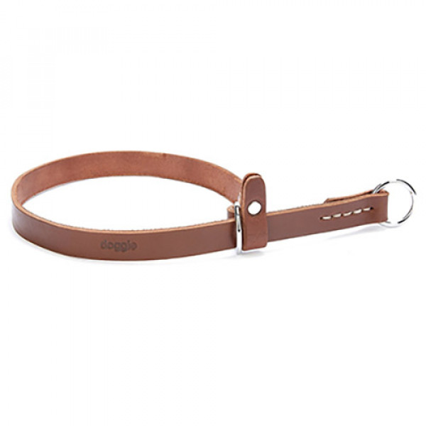 Doggie 2x50-60 Cm Klasik Deri Boğma Tasması Brown | Köpek Eğitim Tasması