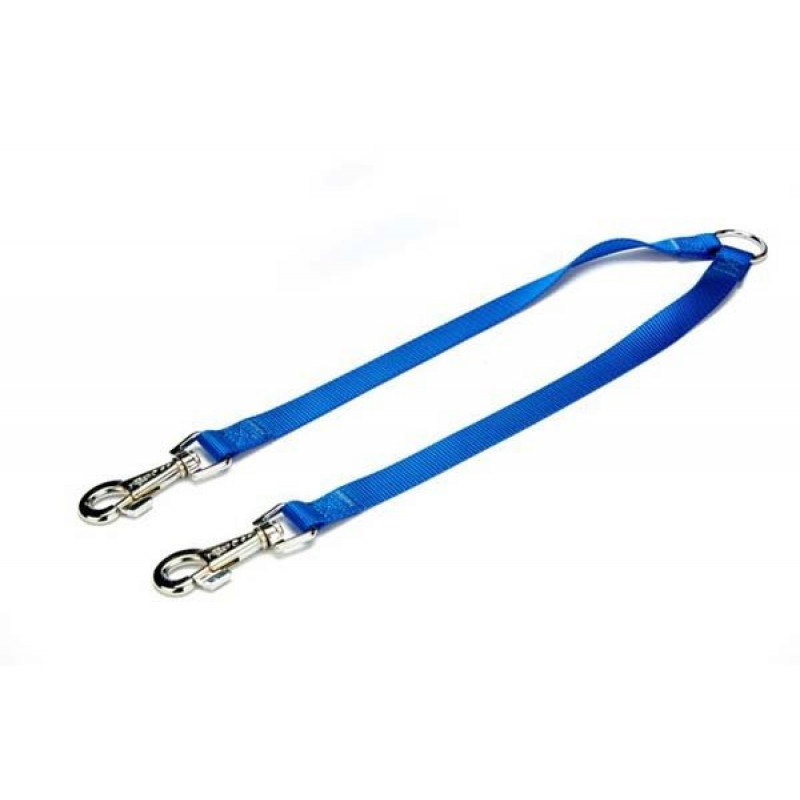 Doggie 2x60-60 Cm Dokumadan Çift Köpek Gezdirme Kayışı Royalblue | Köpek Gezdirme Tasması