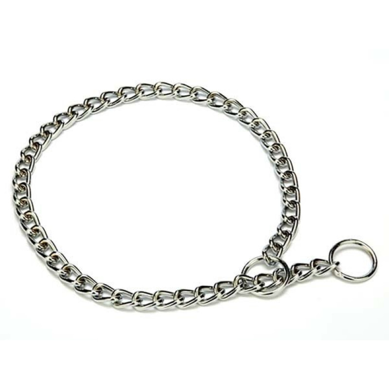 Doggie 3,5x65 65 Cm Zincir Boğmalı Tasma Krom Kaplama | Köpek Eğitim Tasması