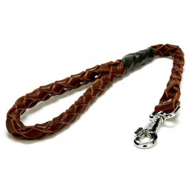 3x100 Cm Örgülü Deri Gezdirme Tasması Medium Kahverengi | Köpek Gezdirme Tasması 3x100 Cm Örgülü Deri Gezdirme Tasması Medium Kahverengi | Köpek Gezdirme Tasması