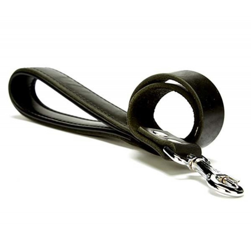 Doggie 3x100 Cm Yumuşak Deri Firstclass Gezdirme Siyah | Köpek Gezdirme Tasması