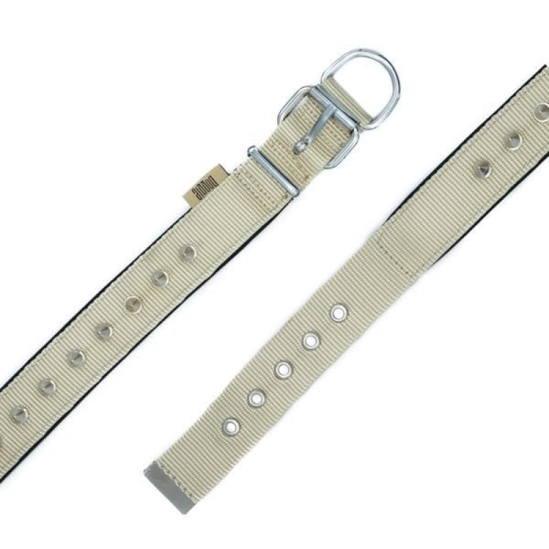 Doggie 3x42-50 Cm Konfor Dokuma Çivili Boyun Tasması Haki Medium | Köpek Boyun Tasması