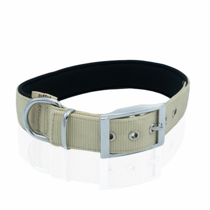 Doggie 3x47-55 Cm Elit Dokuma Boyun Tasması Haki Large | Köpek Boyun Tasması