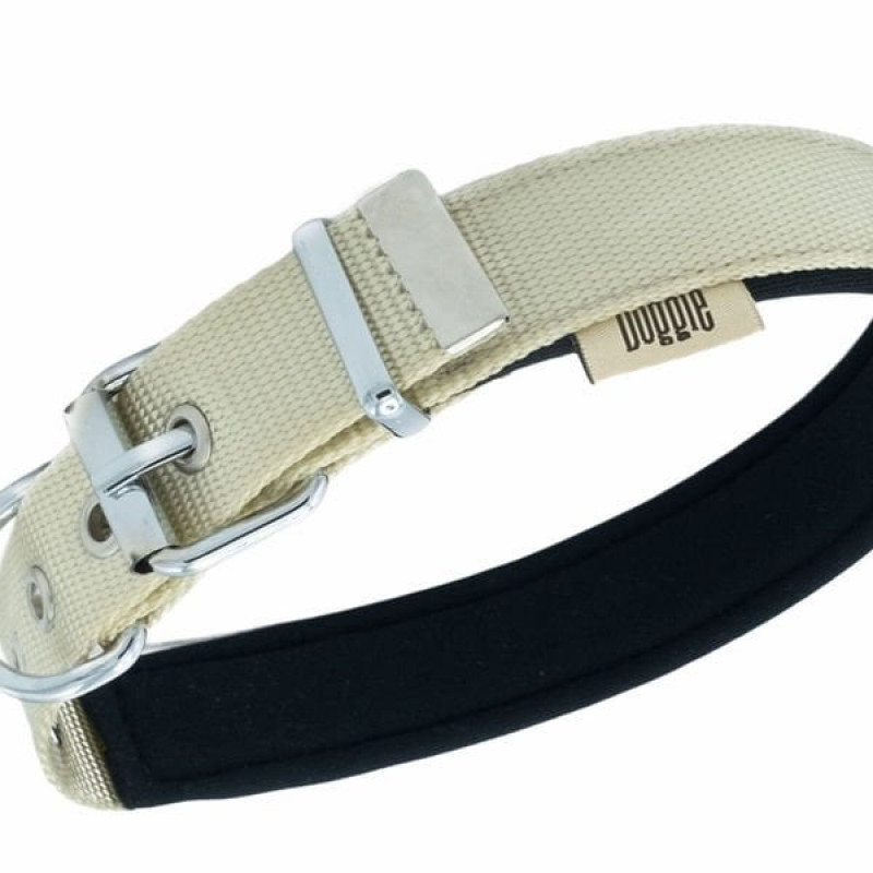 Doggie 3x47-55 Cm Konfor Dokuma Boyun Tasması Haki Large | Köpek Boyun Tasması