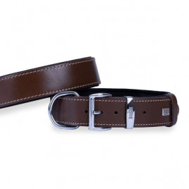 4x47 55 Cm Konfor Deri Sade Boyun Tasması Kahverengi | Köpek Boyun Tasması 4x47 55 Cm Konfor Deri Sade Boyun Tasması Kahverengi | Köpek Boyun Tasması