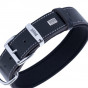Doggie 4x47 55 Cm Konfor Deri Sade Boyun Tasması Siyah | Köpek Boyun Tasması