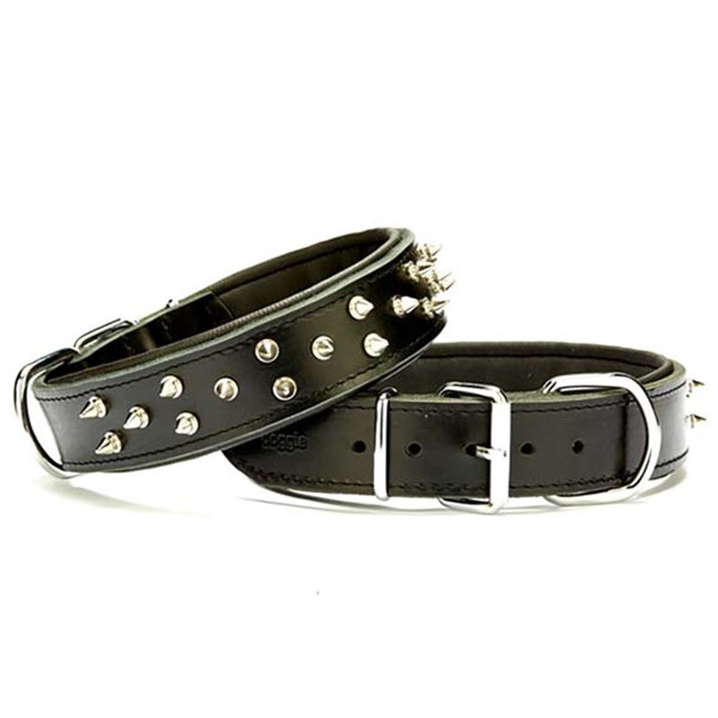 Doggie 4x52-60 Cm Çift Kat Deri Güçlü Çivili Boyun Tasma Siyah | Köpek Boyun Tasması Doggie 4x52-60 Cm Çift Kat Deri Güçlü Çivili Boyun Tasma Siyah | Köpek Boyun Tasması