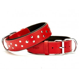 4x55 Cm Comfort Deri Rivetli Boyun Tasması Small Kırmızı | Köpek Boyun Tasması 4x55 Cm Comfort Deri Rivetli Boyun Tasması Small Kırmızı | Köpek Boyun Tasması