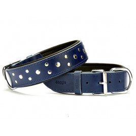 4x55 Cm Comfort Deri Rivetli Boyun Tasması Small Mavi | Köpek Boyun Tasması 4x55 Cm Comfort Deri Rivetli Boyun Tasması Small Mavi | Köpek Boyun Tasması