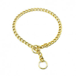 4X75 75 Cm Altın Rengi Zincir Boğmalı Tasma | Köpek Eğitim Tasması 4X75 75 Cm Altın Rengi Zincir Boğmalı Tasma | Köpek Eğitim Tasması