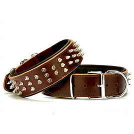5x50-60 Cm Çift Kat Deri Güçlü Çivili Boyun Tasma Kahverengi | Köpek Boyun Tasması 5x50-60 Cm Çift Kat Deri Güçlü Çivili Boyun Tasma Kahverengi | Köpek Boyun Tasması