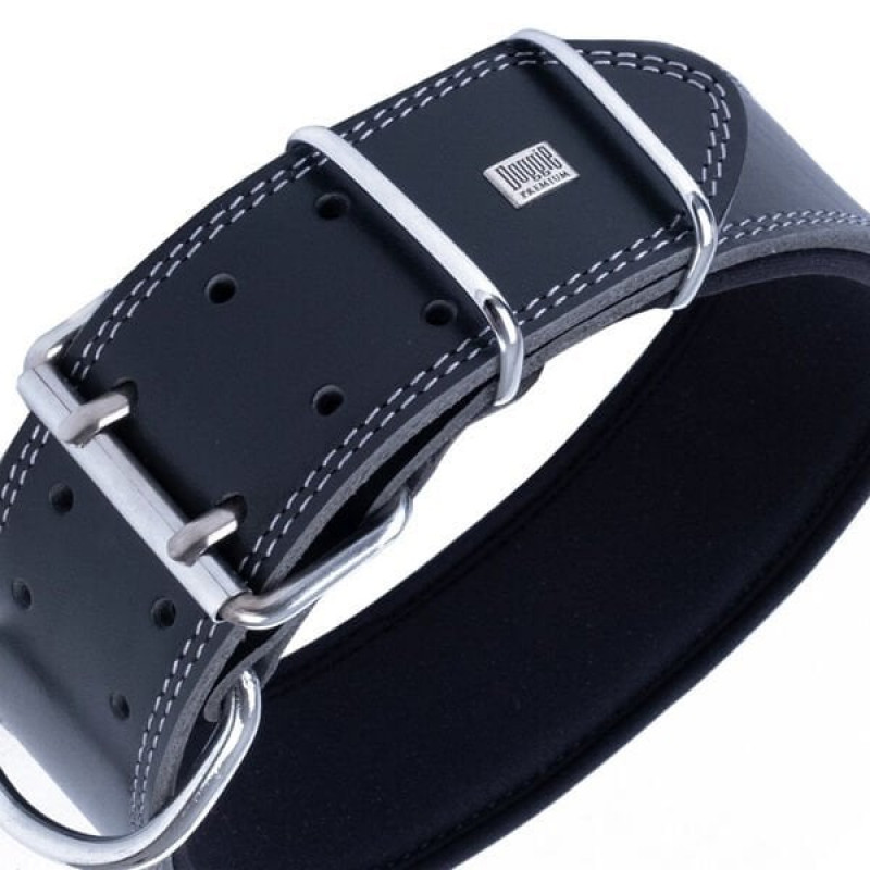 Doggie 6x65-75 Cm Çift Kat Deri Güçlü Sade Boyun Tasma Siyah | Köpek Boyun Tasması