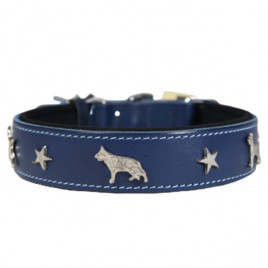 Comfort Deri Süslü Boyun Tasması Small Mavi | Köpek Boyun Tasması Comfort Deri Süslü Boyun Tasması Small Mavi | Köpek Boyun Tasması