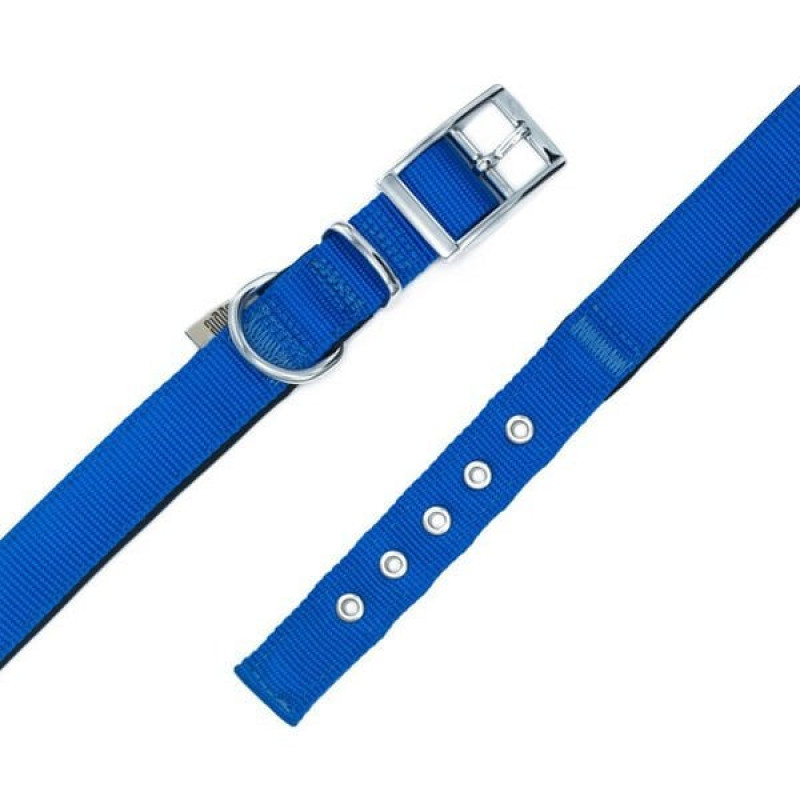 Doggie L Elit Dokuma Boyun Tasması Royal Mavi 3x47-55 Cm | Köpek Boyun Tasması