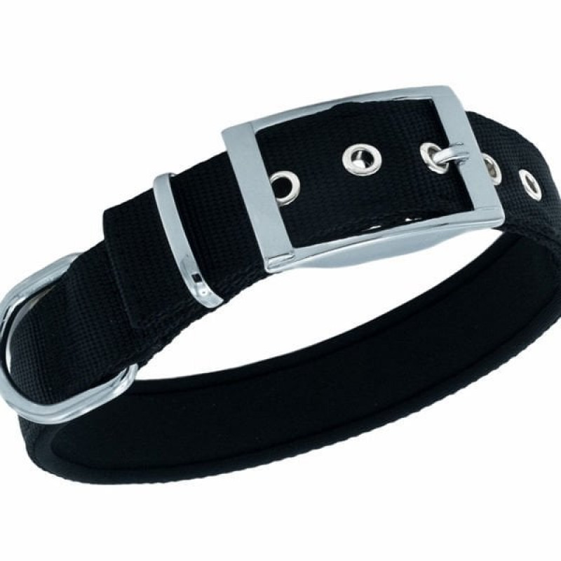 Doggie L Elit Dokuma Boyun Tasması Siyah 3x47-55 Cm | Köpek Boyun Tasması