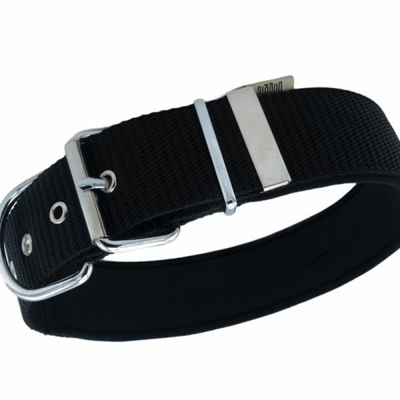 Doggie L Konfor Dokuma Boyun Tasması Siyah 5x60-70 Cm | Köpek Boyun Tasması