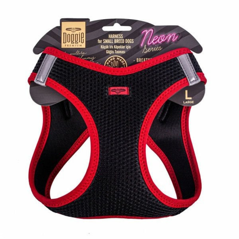 Doggie L Neon Havalı Dokuma Göğüs Tasması Kırmızı 42-48 Cm | Köpek Göğüs Tasması Doggie L Neon Havalı Dokuma Göğüs Tasması Kırmızı 42-48 Cm | Köpek Göğüs Tasması