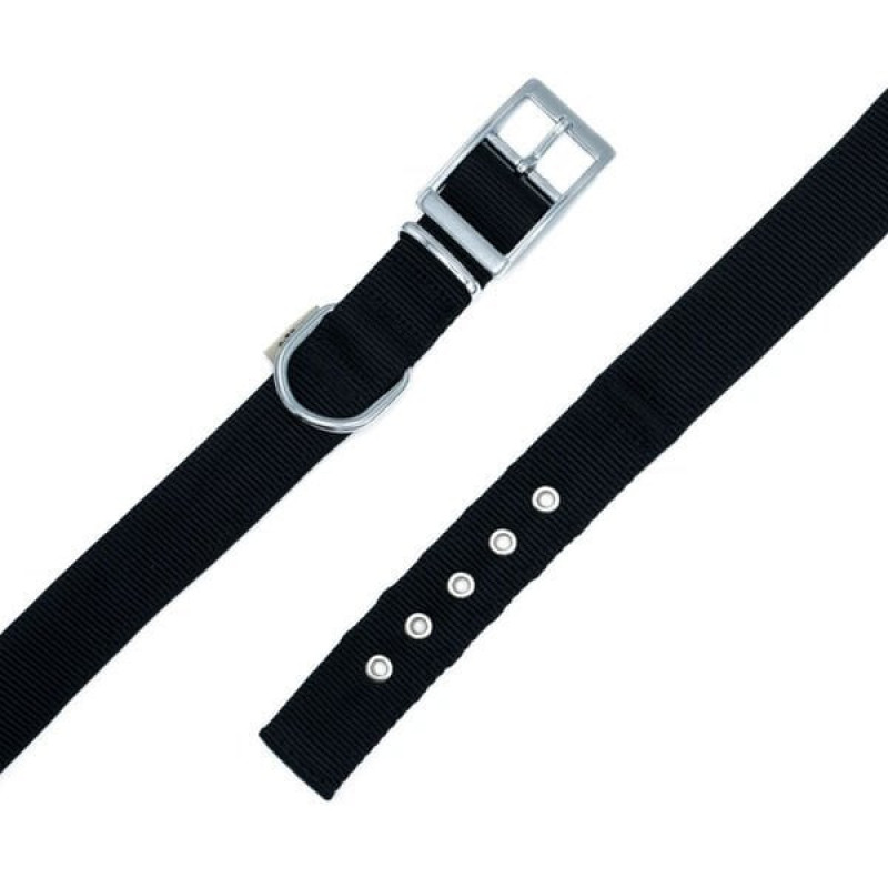 Doggie M Elit Dokuma Boyun Tasması Siyah 2.5x37-45 Cm | Köpek Boyun Tasması