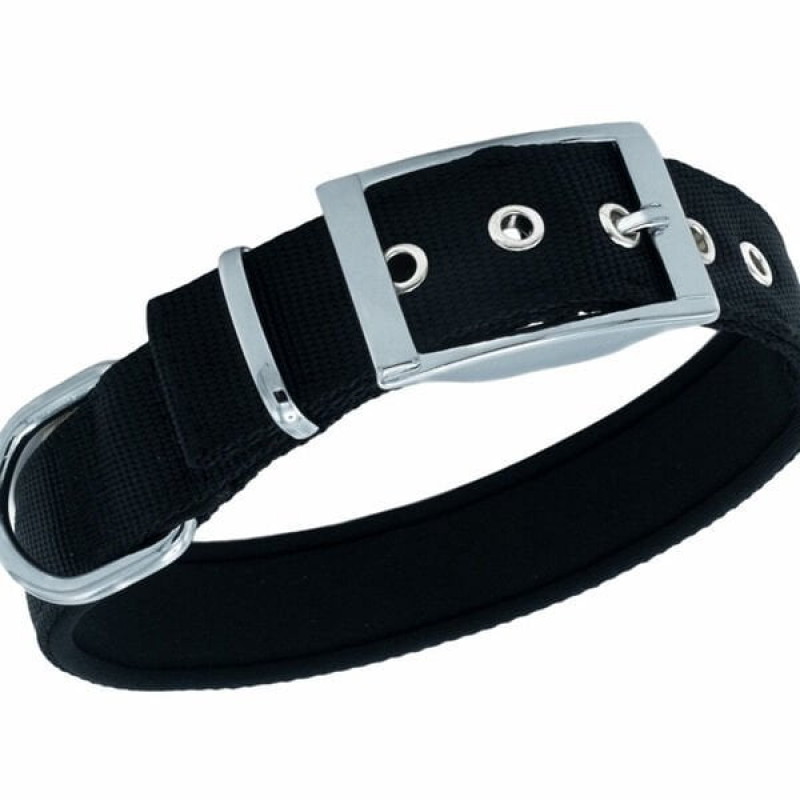 Doggie M Elit Dokuma Boyun Tasması Siyah 3x42-50 Cm | Köpek Boyun Tasması