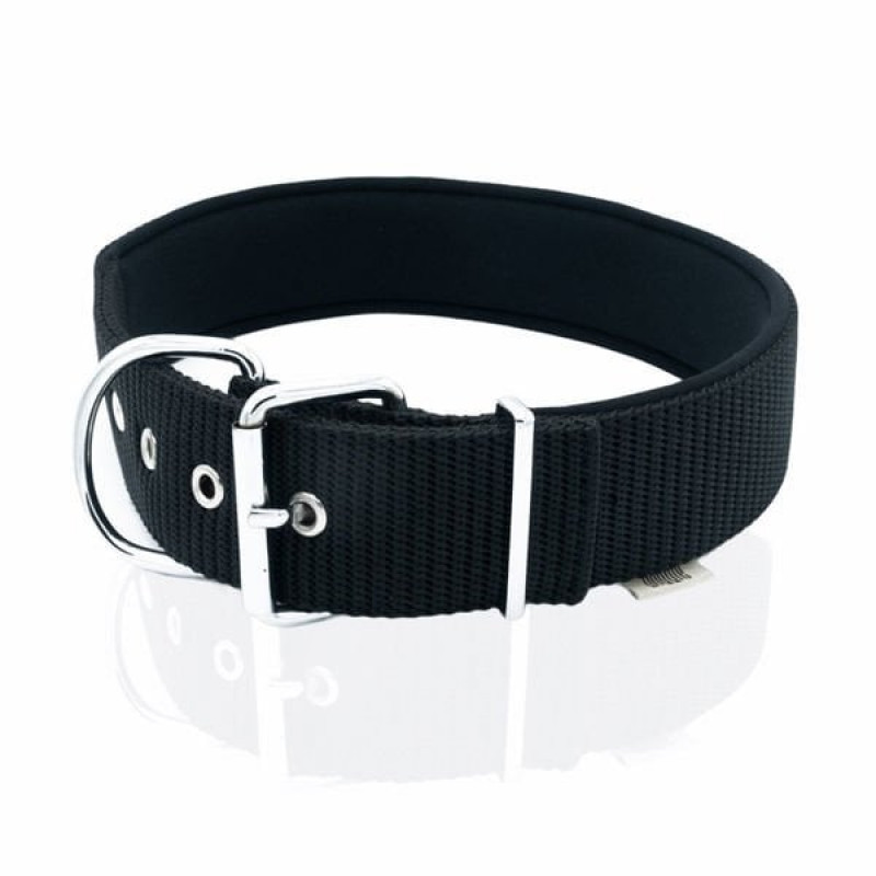 Doggie M Elit Dokuma Boyun Tasması Siyah 5x55-65 Cm | Köpek Boyun Tasması