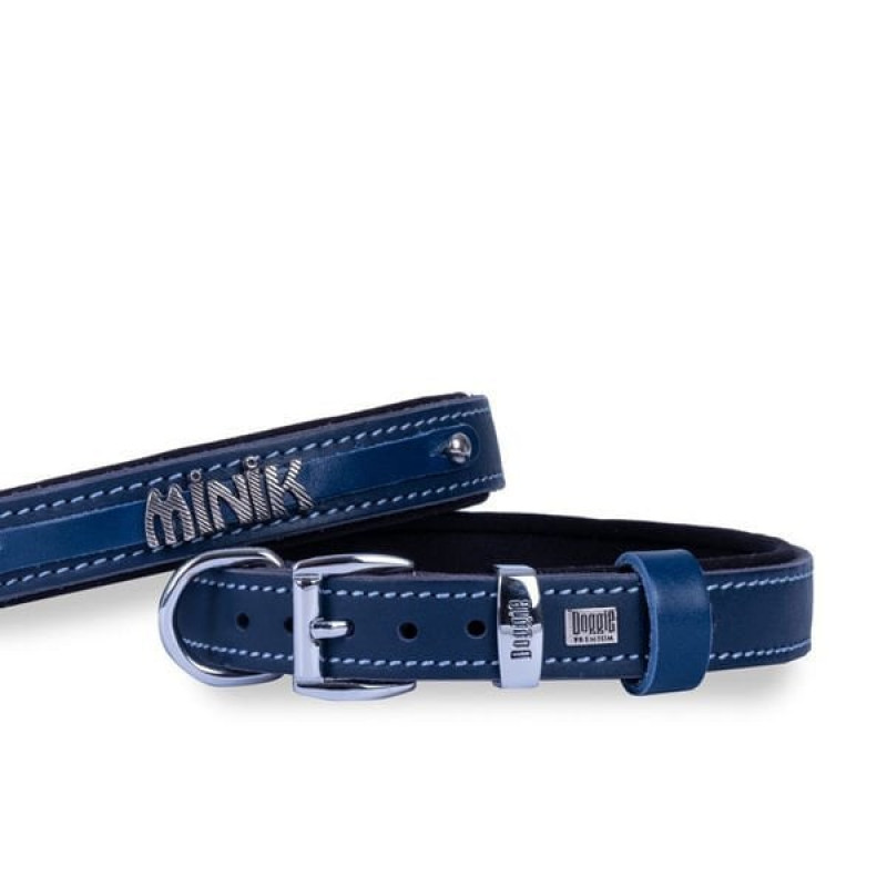 Doggie M Konfor Deri İsimlikli Boyun Tasması Royal Mavi 3x47-55 Cm | Köpek Boyun Tasması Doggie M Konfor Deri İsimlikli Boyun Tasması Royal Mavi 3x47-55 Cm | Köpek Boyun Tasması