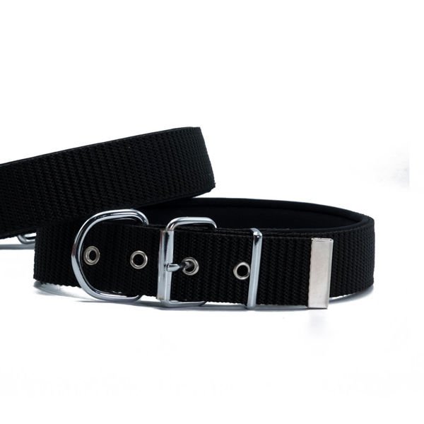 Doggie M Konfor Dokuma Boyun Tasması Siyah 5x65-65 Cm | Köpek Boyun Tasması