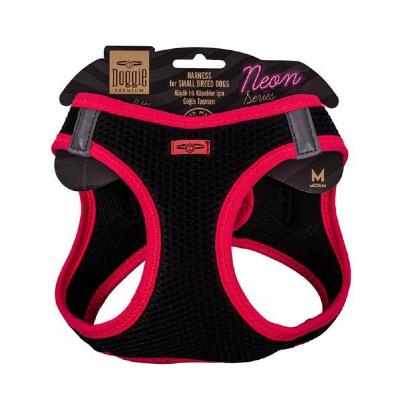 Doggie M Neon Havalı Dokuma Küçük Irk Göğüs Tasması Pembe 38-44 Cm | Köpek Göğüs Tasması Doggie M Neon Havalı Dokuma Küçük Irk Göğüs Tasması Pembe 38-44 Cm | Köpek Göğüs Tasması