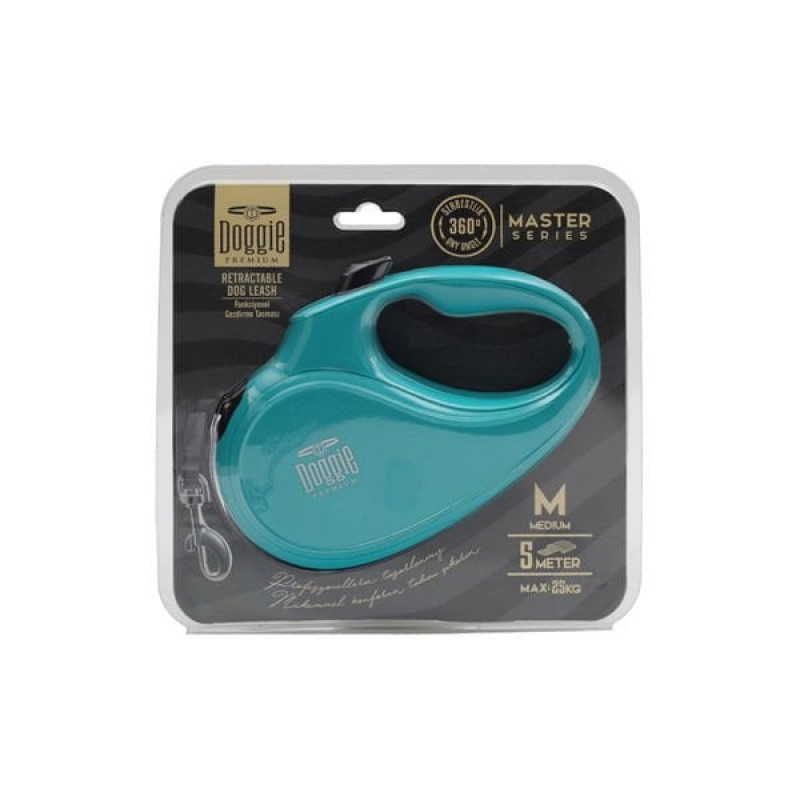 Doggie M Otomatik Tasma Master Seri Light Blue | Otomatik Köpek Tasması Doggie M Otomatik Tasma Master Seri Light Blue | Otomatik Köpek Tasması